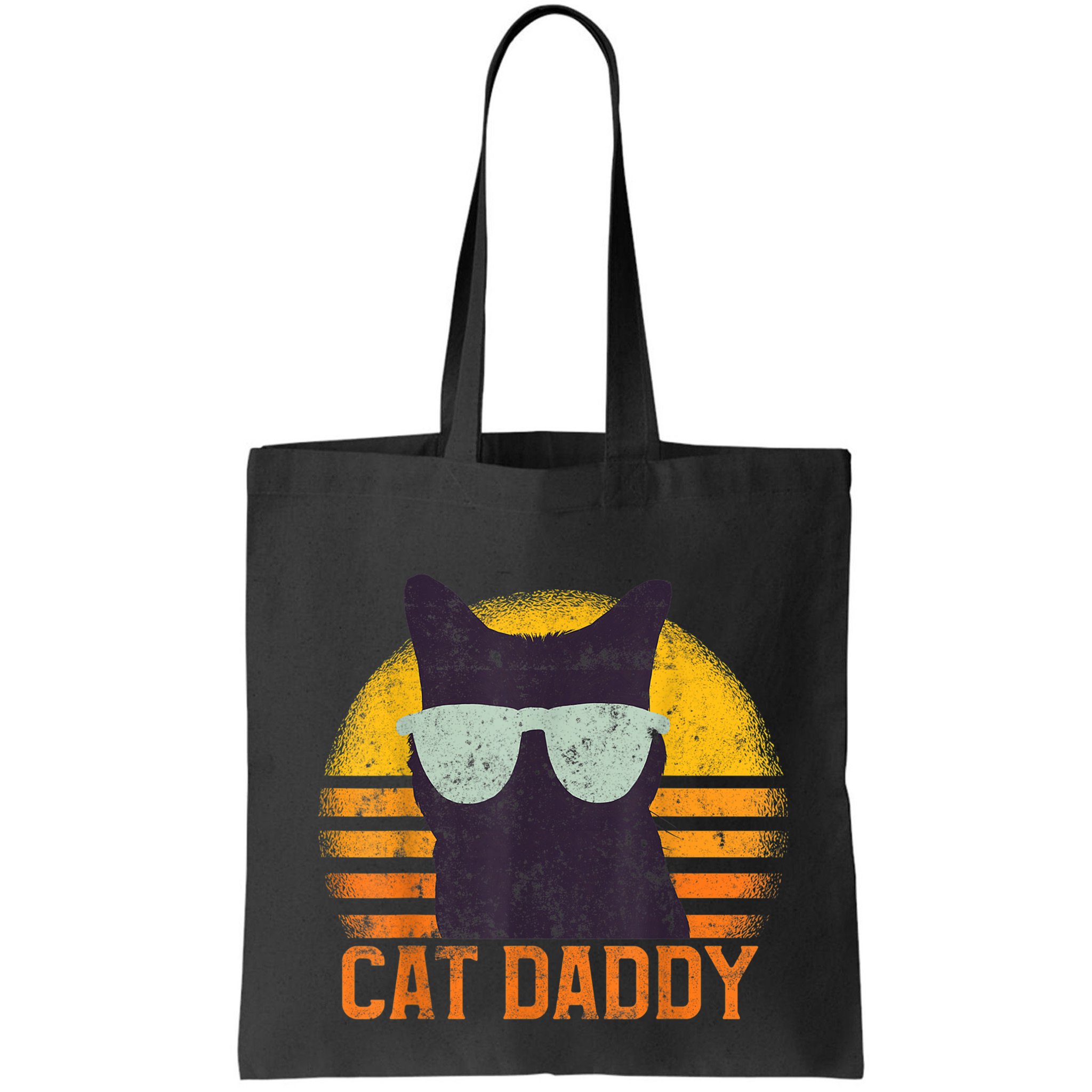 Cat Daddy Vintage Eighties Style Cat Retro Distressed Bag
