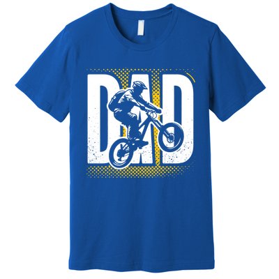 Cycling Dad Vintage Mountain Bike Lover FatherS Day Gift Premium T-Shirt