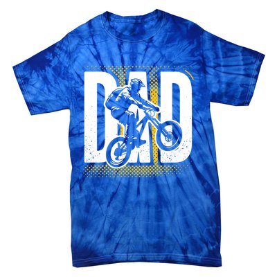 Cycling Dad Vintage Mountain Bike Lover FatherS Day Gift Tie-Dye T-Shirt