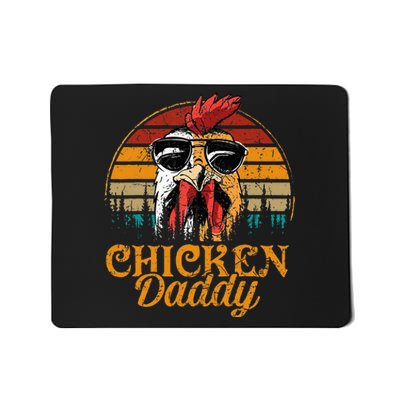 Chicken Daddy Vintage Poultry Farmer Fathers Day Mousepad