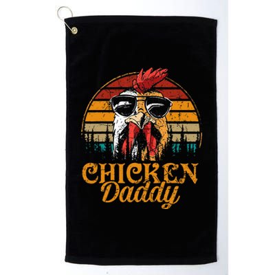 Chicken Daddy Vintage Poultry Farmer Fathers Day Platinum Collection Golf Towel