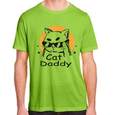 Cat Daddy Vintage Eighties Style Cat Retro Distressed Adult ChromaSoft Performance T-Shirt