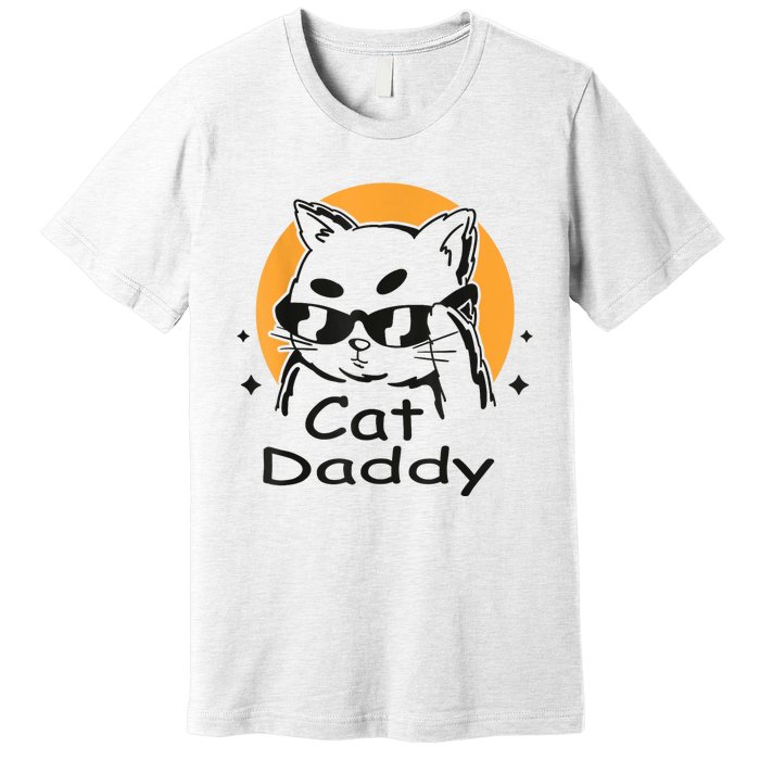 Cat Daddy Vintage Eighties Style Cat Retro Distressed Premium T-Shirt