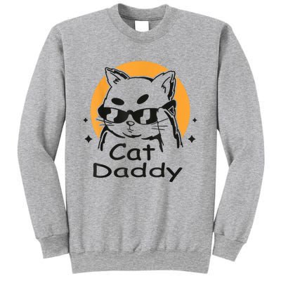 Cat Daddy Vintage Eighties Style Cat Retro Distressed Sweatshirt