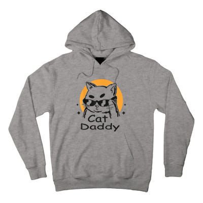 Cat Daddy Vintage Eighties Style Cat Retro Distressed Tall Hoodie