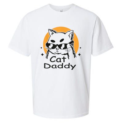 Cat Daddy Vintage Eighties Style Cat Retro Distressed Sueded Cloud Jersey T-Shirt