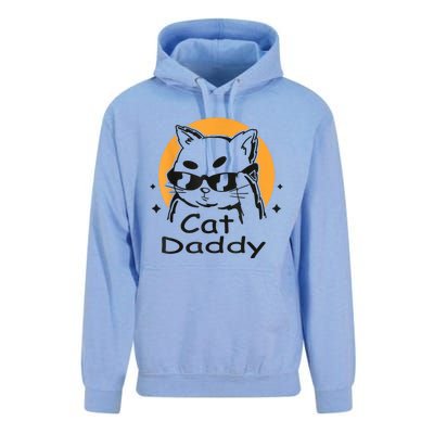 Cat Daddy Vintage Eighties Style Cat Retro Distressed Unisex Surf Hoodie