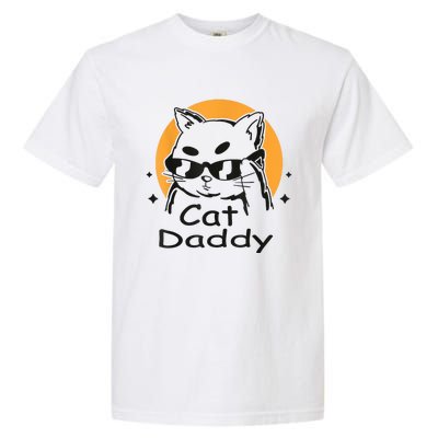 Cat Daddy Vintage Eighties Style Cat Retro Distressed Garment-Dyed Heavyweight T-Shirt