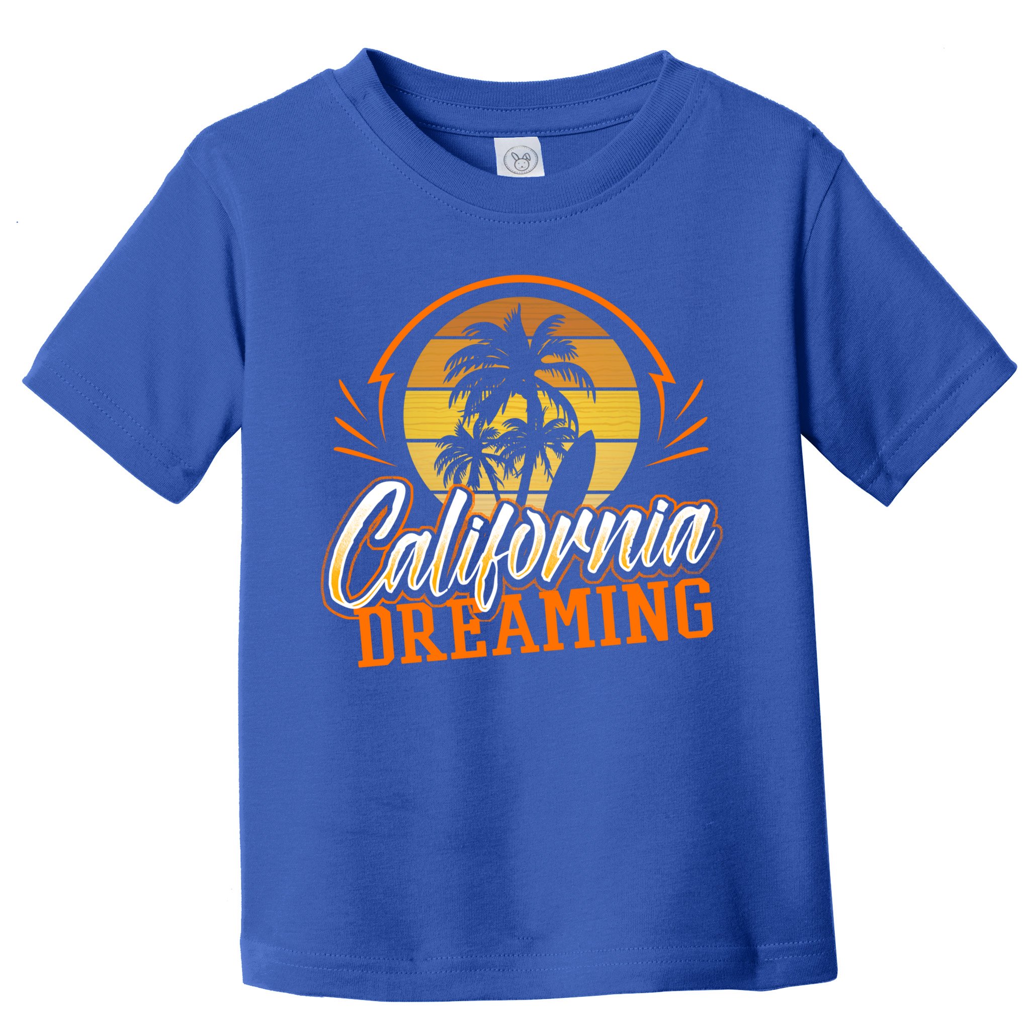 California Dreaming Vintage Retro 70's Skyline Surf Gift Funny Gift Toddler T-Shirt