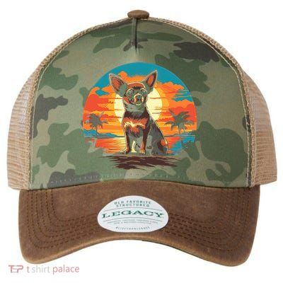 Chihuahua Dog Vintage Style Gift Legacy Tie Dye Trucker Hat