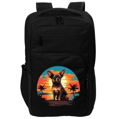 Chihuahua Dog Vintage Style Gift Impact Tech Backpack