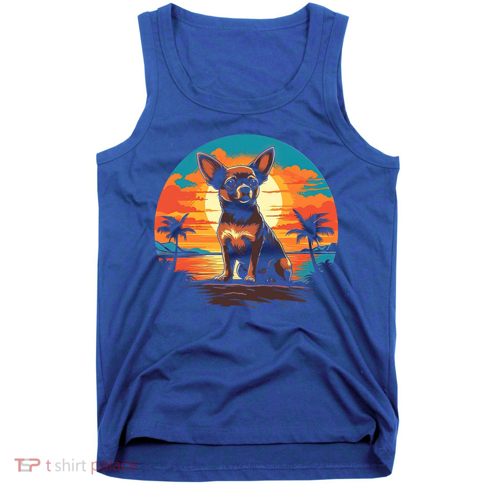 Chihuahua Dog Vintage Style Gift Tank Top