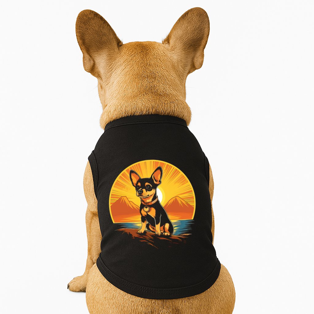 Chihuahua Dog Vintage Style Cute Gift Doggie Tank