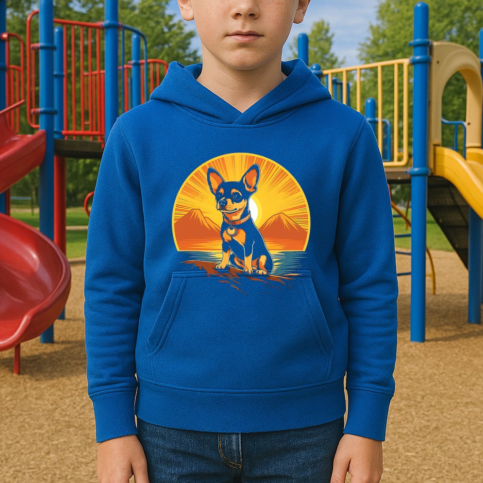 Chihuahua Dog Vintage Style Cute Gift Kids Hoodie
