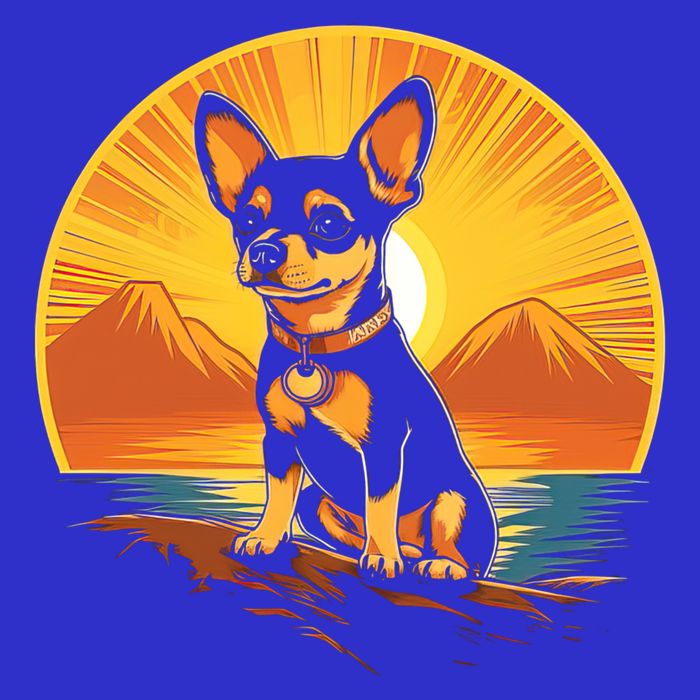 Chihuahua Dog Vintage Style Cute Gift Kids Hoodie