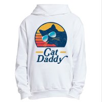 Cat Daddy Vintage 80s Style Cat Retro Sunglasses Distressed Urban Pullover Hoodie