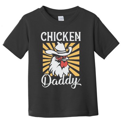 Chicken Daddy Vintage Poultry Farmer Funny Fathers Day Toddler T-Shirt