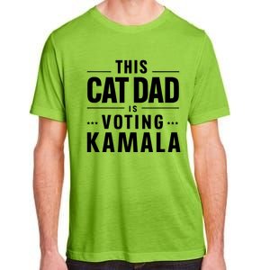 Cat Dad Voting For Kamala President Harris 2024 Vote Blue Adult ChromaSoft Performance T-Shirt