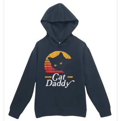 Cat Daddy Vintage Eighties Style Cat Retro Distressed Urban Pullover Hoodie