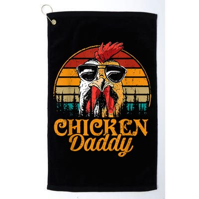 Chicken Daddy Vintage Poultry Farmer Funny Fathers Day Golf Towel