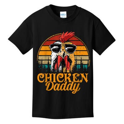 Chicken Daddy Vintage Poultry Farmer Funny Fathers Day Kids T-Shirt
