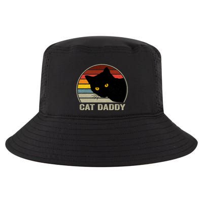Cat Daddy Vintage Cat 80s Retro Style For Cat Dad Cool Comfort Performance Bucket Hat
