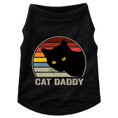 Cat Daddy Vintage Cat 80s Retro Style For Cat Dad Doggie Tank