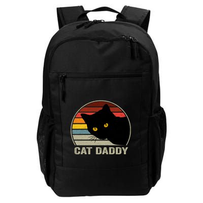 Cat Daddy Vintage Cat 80s Retro Style For Cat Dad Backpack