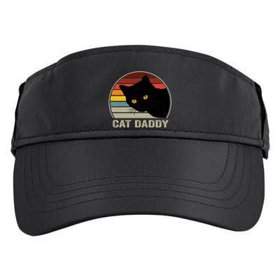 Cat Daddy Vintage Cat 80s Retro Style For Cat Dad Adult Drive Performance Visor