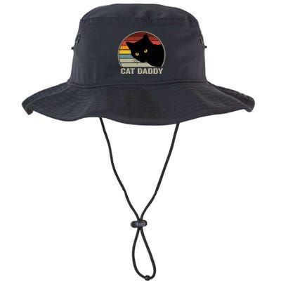 Cat Daddy Vintage Cat 80s Retro Style For Cat Dad Bucket Hat