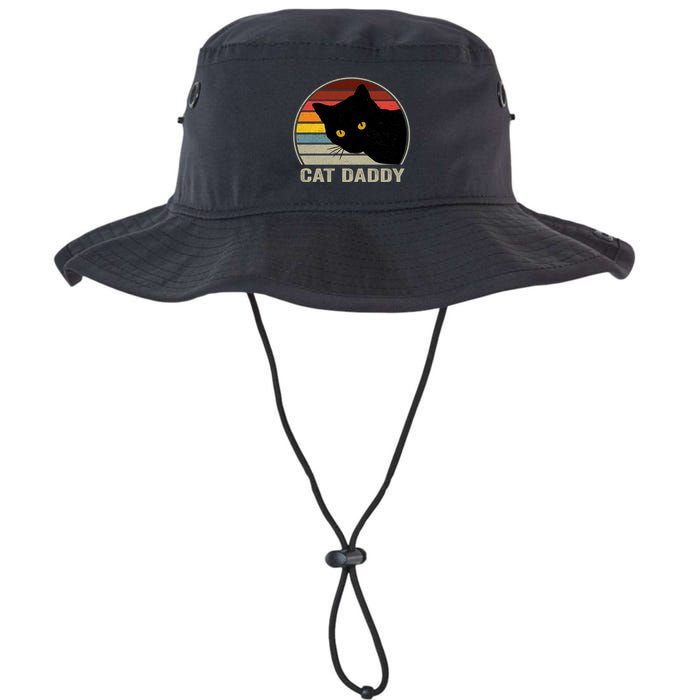Cat Daddy Vintage Cat 80s Retro Style For Cat Dad Bucket Hat