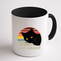 Cat Daddy Vintage Cat 80s Retro Style For Cat Dad Mug