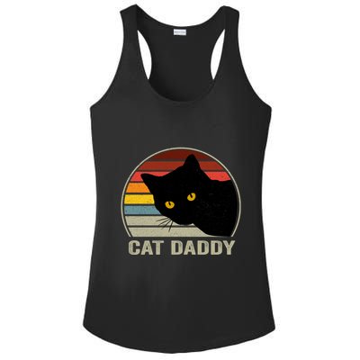 Cat Daddy Vintage Cat 80s Retro Style For Cat Dad Ladies PosiCharge Competitor Racerback Tank