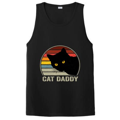 Cat Daddy Vintage Cat 80s Retro Style For Cat Dad PosiCharge Competitor Tank