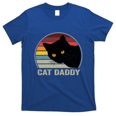 Cat Daddy Vintage Cat 80s Retro Style For Cat Dad T-Shirt