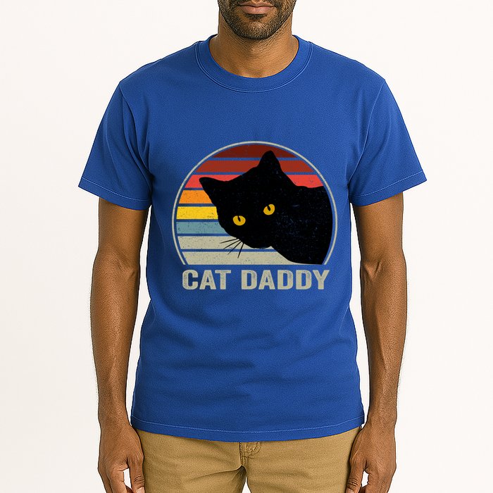 Cat Daddy Vintage Cat 80s Retro Style For Cat Dad Tall T-Shirt