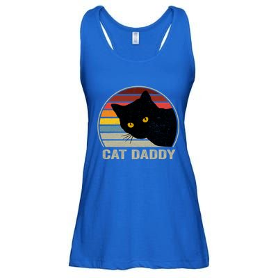 Cat Daddy Vintage Cat 80s Retro Style For Cat Dad Ladies Essential Flowy Tank