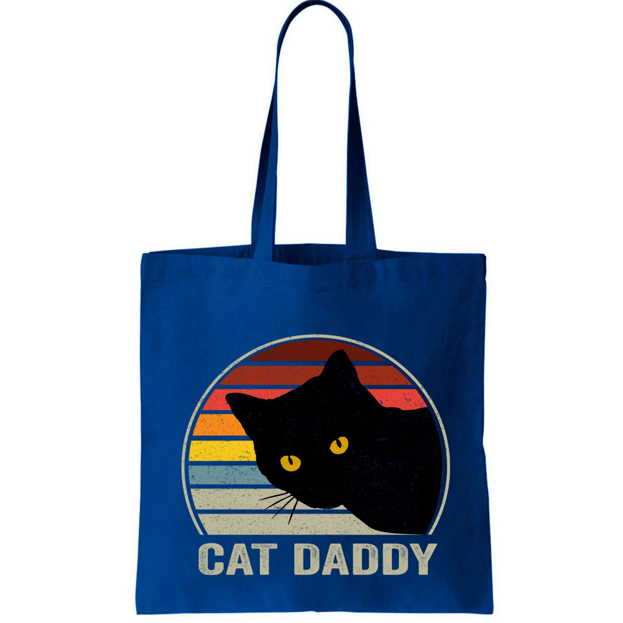 Cat Daddy Vintage Cat 80s Retro Style For Cat Dad Bag