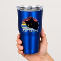 Cat Daddy Vintage Cat 80s Retro Style For Cat Dad Tumbler