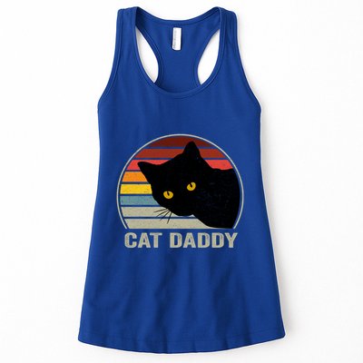 Cat Daddy Vintage Cat 80s Retro Style For Cat Dad Womens Tank Top