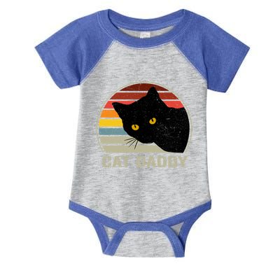 Cat Daddy Vintage Cat 80s Retro Style For Cat Dad Infant Baby Jersey Bodysuit