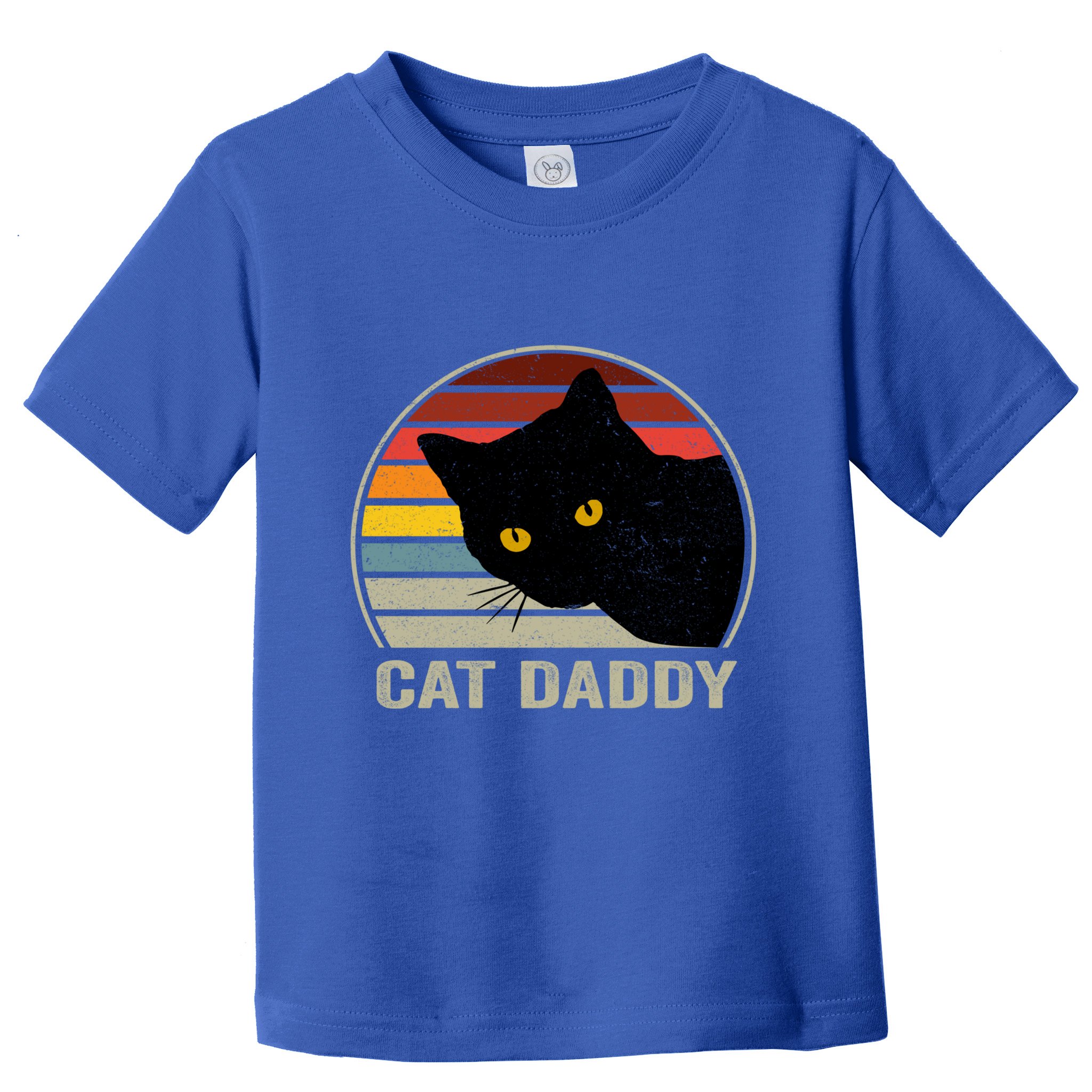 Cat Daddy Vintage Cat 80s Retro Style For Cat Dad Toddler T-Shirt
