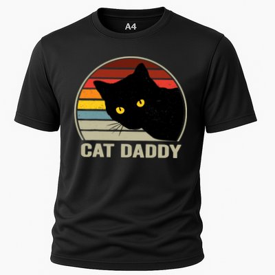 Cat Daddy Vintage Cat 80s Retro Style For Cat Dad Performance Shirt