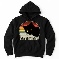Cat Daddy Vintage Cat 80s Retro Style For Cat Dad Hoodie