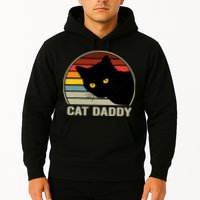 Cat Daddy Vintage Cat 80s Retro Style For Cat Dad Hoodie