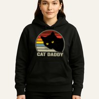 Cat Daddy Vintage Cat 80s Retro Style For Cat Dad Hoodie