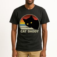Cat Daddy Vintage Cat 80s Retro Style For Cat Dad Tall T-Shirt