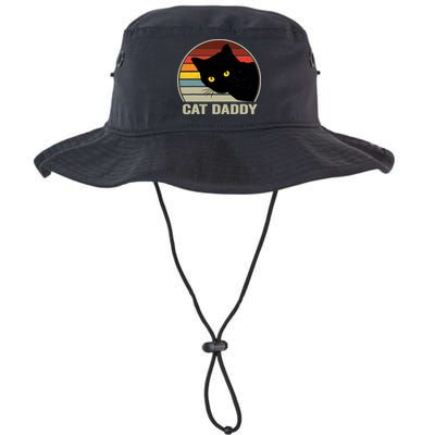 Cat Daddy Vintage Cat 80s Retro Style For Cat Dad Bucket Hat