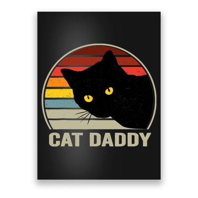 Cat Daddy Vintage Cat 80s Retro Style For Cat Dad Poster