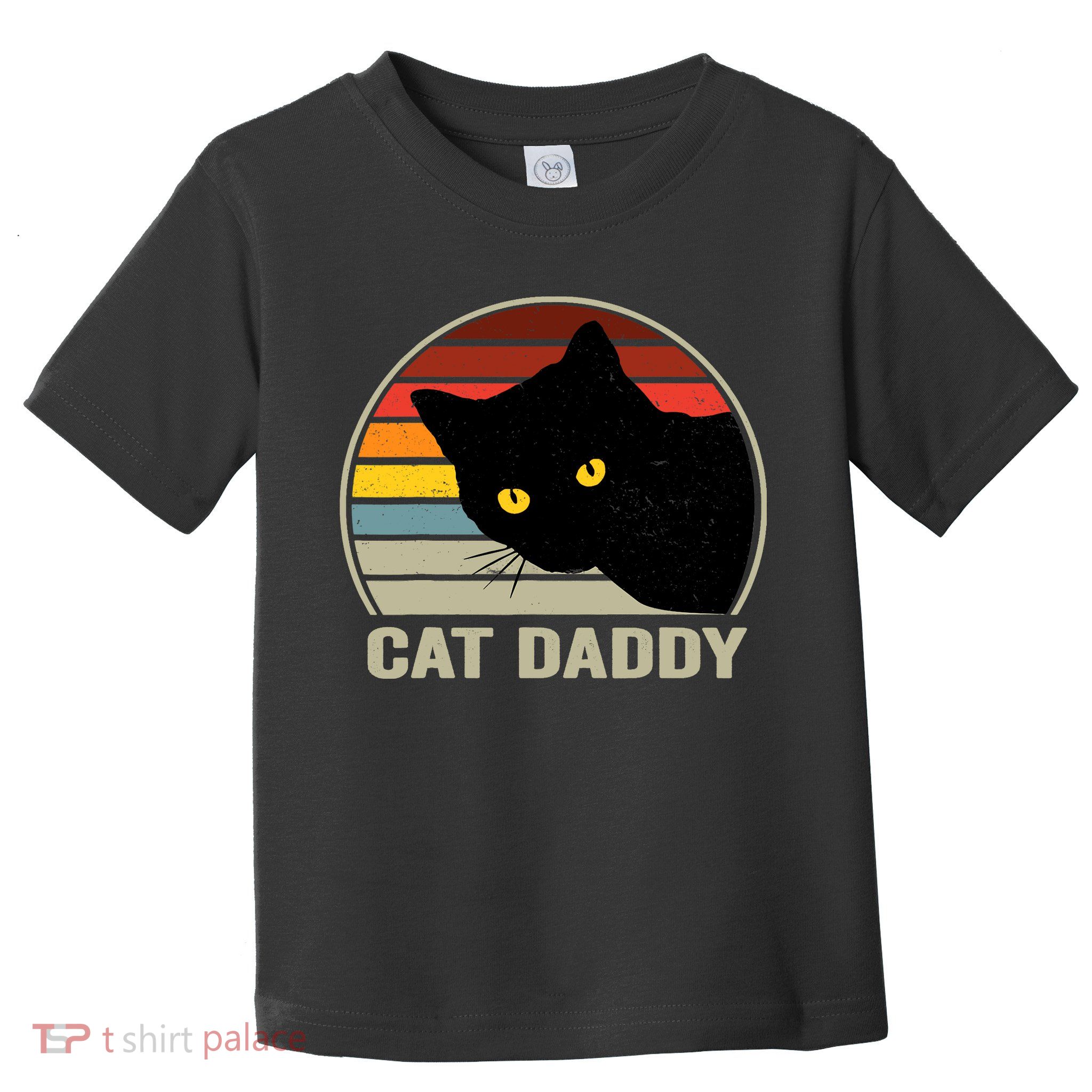 Cat Daddy Vintage Cat 80s Retro Style For Cat Dad Toddler T-Shirt